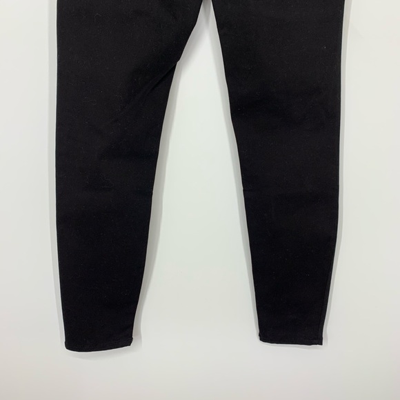 Zara Dark Black Peach Touch Soft Denim Mid Rise Skinny Jeans New Nwt Size 2 - Picture 8 of 16